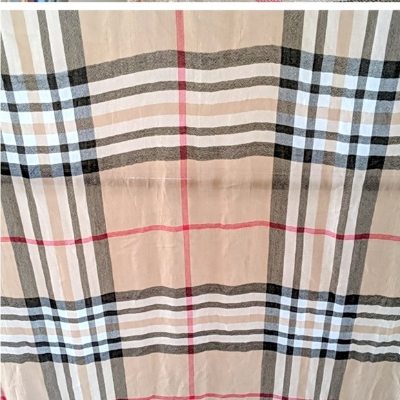 PLAID GAUZE SCARF - Picture 2 of 5